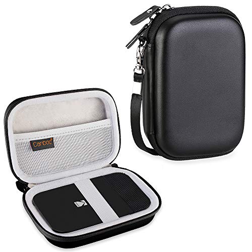 Product Cover Canboc Shockproof Carrying Case Storage Travel Bag for Kodak Smile Instant Digital Printer & Kodak PRINTOMATIC Digital Instant Print Camera Protective Pouch Box, Black