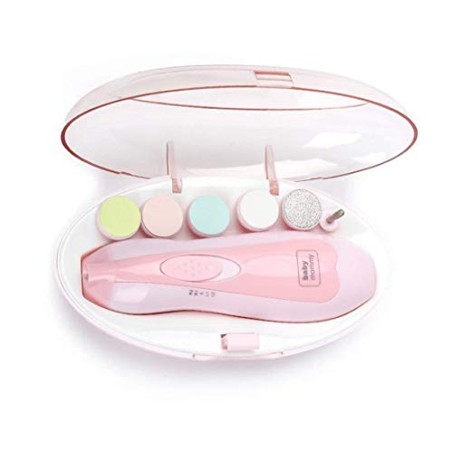 Product Cover Babyily Electric Baby Nail Trimmer with 6 Grinding Heads for Newborn Infant and Toddler (Pink)