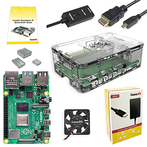 Product Cover CanaKit Raspberry Pi 4 4GB Basic Starter Kit with Fan (4GB RAM)