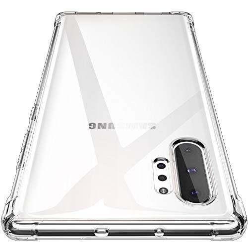 Product Cover AINOYA Compatible with Galaxy Note 10+ Note 10 Plus Case, Clear Anti-Scratch Shock Absorption Cover Case for Samsung Galaxy Note 10 Plus - Crystal Clear (Transparent)