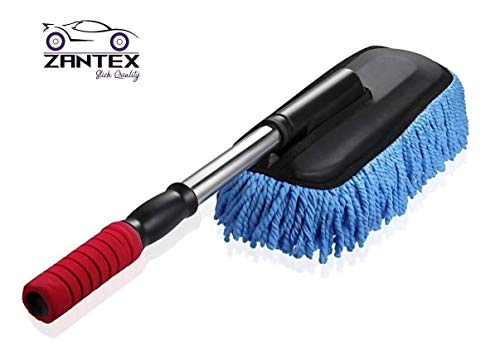 Product Cover ZANTEX Car Cleaning Microfiber Mop Duster with Grip Extendable Handle_Blue Look