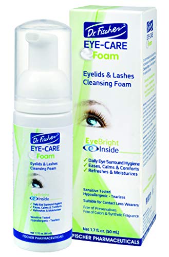 Product Cover Dr. Fischer Eye-Care Foam | An Eyelid and Lashes Cleanser to Calm, Ease, Refresh and Moisturize the Skin Around the Eyes | Preservative and Paraben Free | Gentle, Tearless, Cleansing Formula - 1.7 fl.