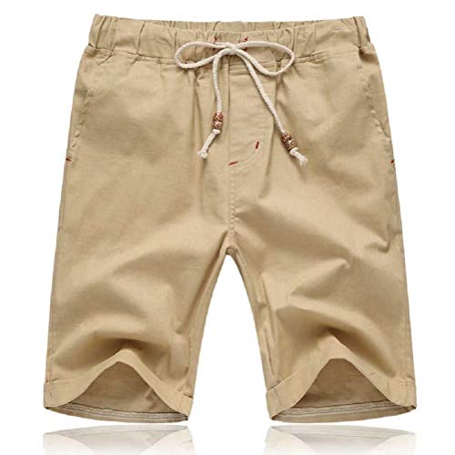 Product Cover Tansozer Mens Shorts Casual Drawstring Summer Beach Shorts with Elastic Waist and Pockets