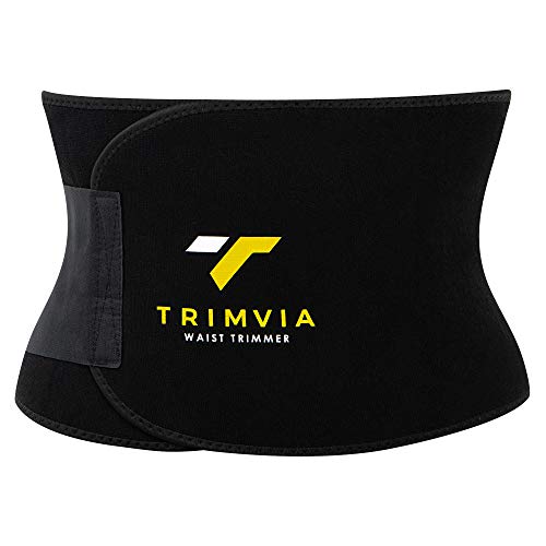 Product Cover TRIMVIA Waist Trimmer for Women and Men, Waist Trainer for Women and Men, Sweat Belt for Women, Abs Stimulator, Stomach Wraps, Sauna Effect on Abs, Waist Shaper, Tummy Tuck Belt, Premium Neoprene