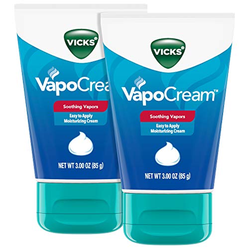 Product Cover Vicks VapoCream, Soothing and Moisturizing Vapor Cream, 3 oz Tubes (2 Pack), from The Makers of VapoRub