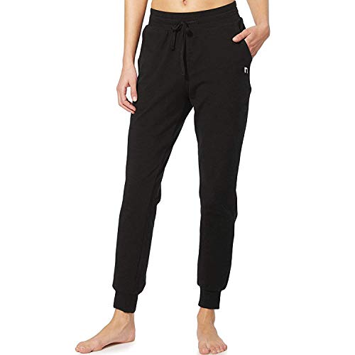 Product Cover N1Fit Sweatpants Women Joggers - Cotton Workout, Running, Yoga Sweat Pants Black