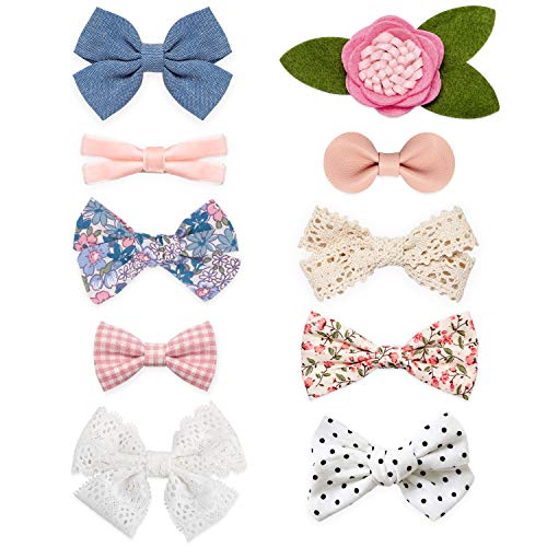 Product Cover Baby Girl Hair Clips, Bows Barrettes Fully Lined Alligator Clip Hair Accessories for Little Girls Toddler Kids Children