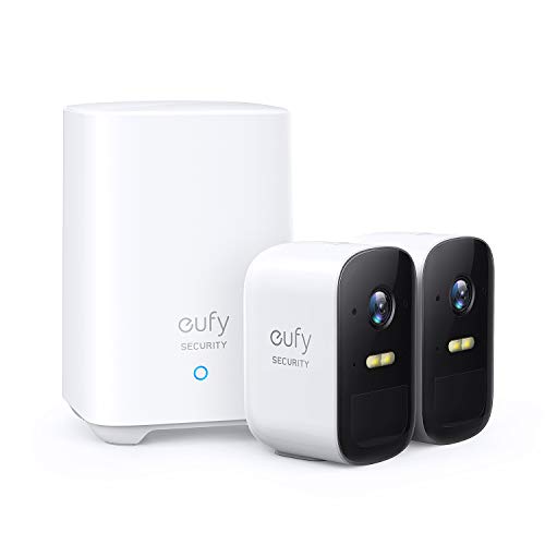 Product Cover eufy Security, eufyCam 2C 2-Cam Kit, Wireless Home Security System with 180-Day Battery Life, 1080p HD, IP67, Night Vision, No Monthly Fee