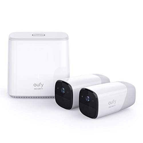 Product Cover eufy Security, eufyCam 1080p Wireless Home Security 2-Camera Kit,365-Day Battery, Rechargeable, Night Vision, IP67 Weatherproof