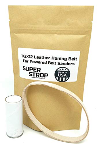 Product Cover 1/2 X 12 inch Leather Honing Super Strop Belt Fits Original Work Sharp Knife and Tool Sharpener