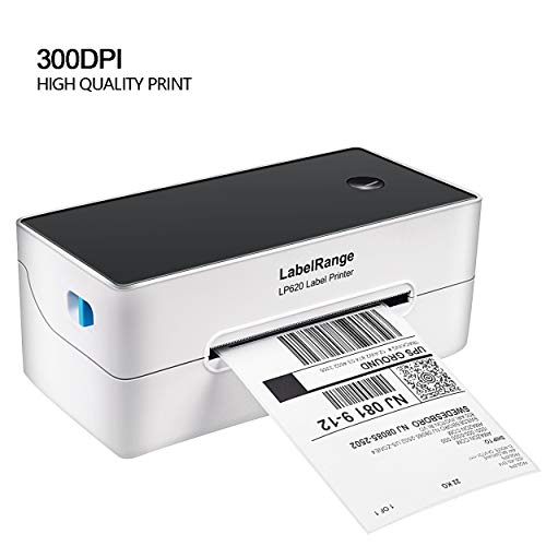 Product Cover LabelRange Label Printer - Direct Thermal Desktop Printer for Barcodes,Labels,Mailing,Shipping and More - 300DPI Quality Print - Print Width of 4 inch - 4''x6'' Shipping Label Printer