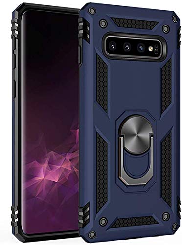 Product Cover Samsung Galaxy S10 Plus Case 6.4 Inch (2019),Amuoc [ Military Grade ] 15ft. Drop Tested Protective Case | Kickstand | Compatible with Samsung Galaxy S10+ -Royal Blue