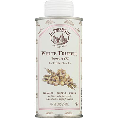 Product Cover La Tourangelle Infused White Truffle Oil, Earthy & Bold Blend With Real Truffle Extract & Organic Sunflower Seed Oil, 8.45 fl. oz.