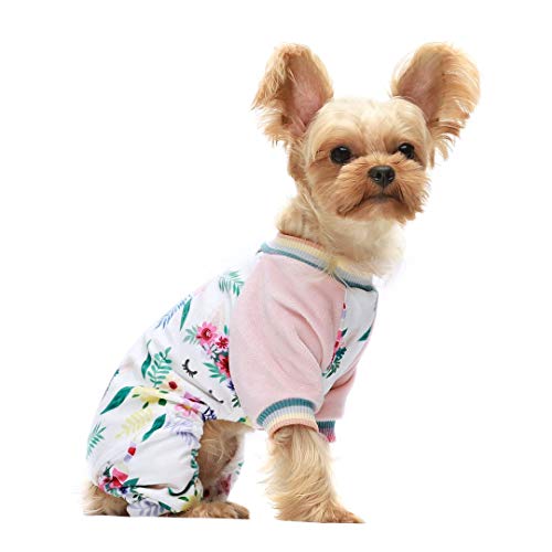 Product Cover Fitwarm Unicorn Pet Clothes for Dog Pajamas Cat Onesies Lightweight Velvet Pink Large