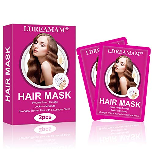 Product Cover Hair Mask,Natural Repair Rejuvenating Hair Mask,Moisturizing Nourishing Hair for Dry and Damaged Hair,Professional Heating Deep Conditioning Hair Treatment