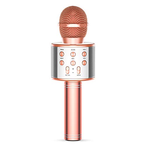 Product Cover TRONICMASTER Wireless Karaoke Microphone Bluetooth, 3 in 1 Wireless Portable Handheld Mic Karaoke Machine for Christmas Home Birthday Party, Voice Disguiser Karaoke Microphone for Kids
