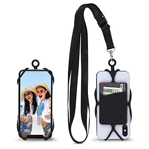 Product Cover Gear Beast Universal Crossbody Pocket Cell Phone Lanyard Compatible with iPhone, Galaxy & Most Smartphones, Includes Phone Case Holder,Neck Strap