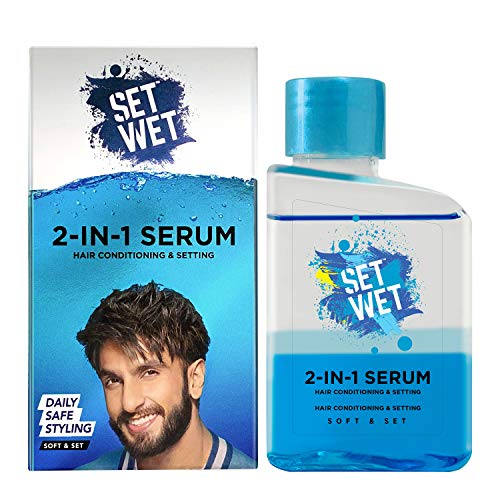 Product Cover Set Wet 2-In-1 Serum, Soft & Set (Hair Serum For Men), 100 ml