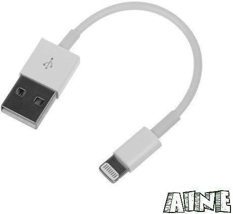 Product Cover Aine ® Mini Charging Cable for iPhone Devices (Pack of 1, White)