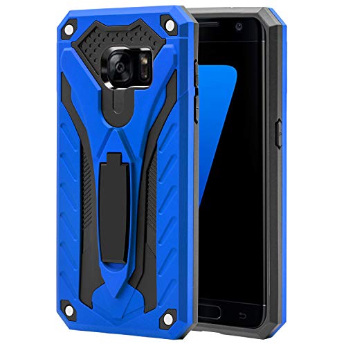 Product Cover AFARER Samsung Galaxy S7 case,Military Grade 12ft Drop Tested Protective Case with Kickstand,Military Armor Dual Layer Protective Cover Compatible with Samsung Galaxy S7 5.1 inch Blue