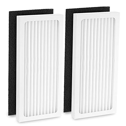Product Cover Cabiclean 2 HEPA with 2 Carbon Filter Compatible with Hamilton Beach 04383 Air Purifier 04384 04385 HEPA Filter Replacement, Part # 990051000