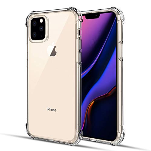 Product Cover CaseTank for iPhone 11 pro 5.8'' 2019 Case, iphone 11 XI Pro Case, Crystal Transparent Slim Anti Slip Protective Four-cornered Strong Flexible Soft TPU Case for iPhone 11 pro 5.8''/iphone XI Pro,Clear