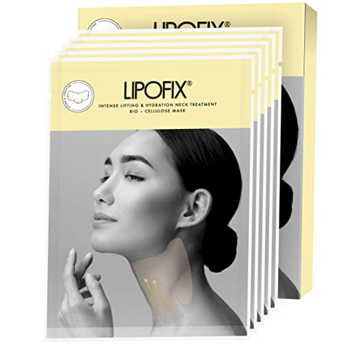 Product Cover Neck Lifting Hydrating Firming Intense Treatment Bio - Cellulose Mask LipoFix (5 Masks)