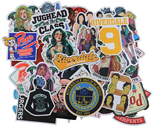 Product Cover 50 pcs Riverdale tv Show Creative DIY Stickers Funny Decorative Cartoon for Cartoon PC Luggage Computer Notebook Phone Home Wall Garden Window Snowboard
