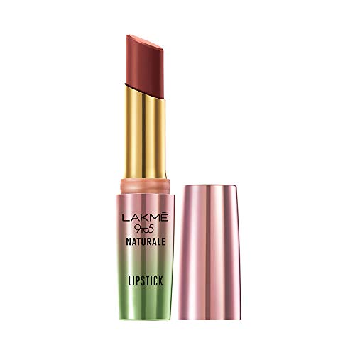 Product Cover Lakme 9to5 Naturale Matte Lipstick, Nude Pink, 3.6 g