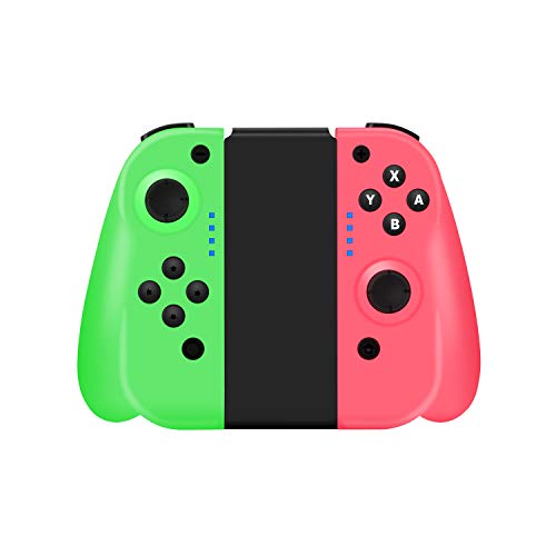 Product Cover STOGA Wireless Controller Compatible for Nintendo Switch Console, Wireless Controller Gamepad with 6-Axis Sensing & Vibration Feedback (Green-Pink)