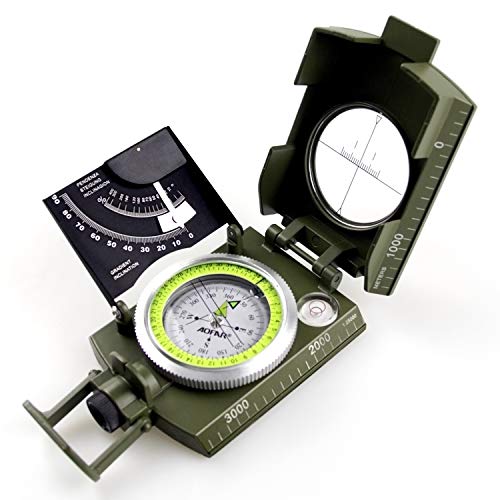 Product Cover AOFAR Military Camo Compass for Hiking,Lensatic Sighting Waterproof,Durable,Inclinometer for Camping,Boy Scount,Geology Activities Boating