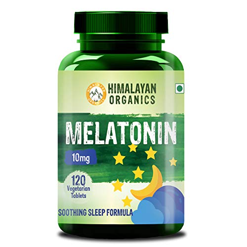 Product Cover Himalayan Organics Melatonin 10mg (Healthy Sleep Cycle) - 120 Tablets (120)