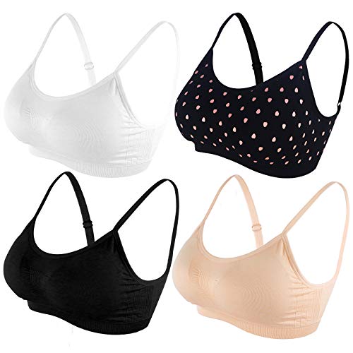 Product Cover BANG BANG Women's Seamless Sports Bra with Removable Pads Spaghetti Strap Yoga Bras 1-4 Pack