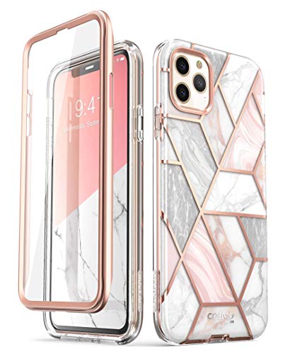 Product Cover i-Blason Cosmo Series Case for iPhone 11 Pro 5.8 inch, Slim Full-Body Stylish Protective Case with Built-in Screen Protector (Marble)