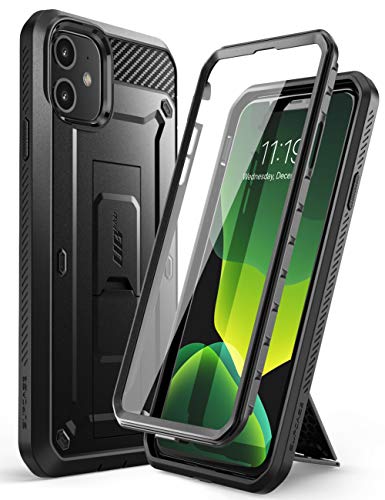 Product Cover SUPCASE Unicorn Beetle Pro Series Case Designed for iPhone 11 6.1 Inch (2019 Release), Built-In Screen Protector Full-Body Rugged Holster Case (Black)