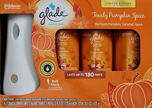 Product Cover Glade Automatic Toasty Pumpkin Spice Pack 3 Refills, Limited Edition