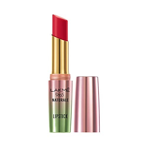 Product Cover Lakme 9to5 Naturale Matte Lipstick, Flaming Red, 3.6 g