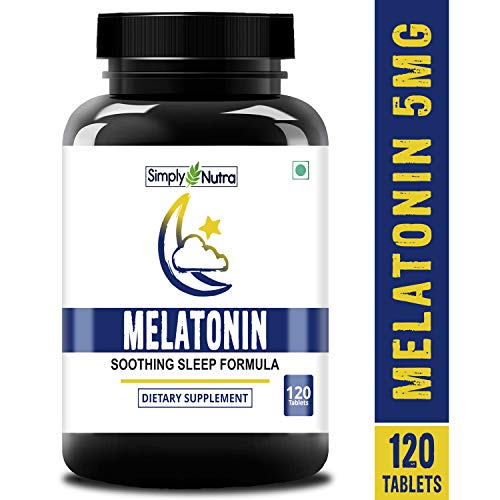 Product Cover Simply Nutra Melatonin 5mg - Promotes Sleep & Relaxation - 120 Tablets (1)