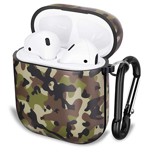 Product Cover GOLINK Case for Airpods,Camo Series Protective Shockproof TPU Gel Case with Printing for Airpods 1st/2nd Charging Case(Camo Brown)