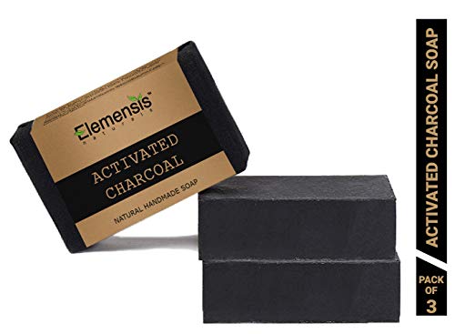 Product Cover Elemensis Naturals Activated Charcoal Deep Cleansing Bath Soap, 100g (Pack of 3)