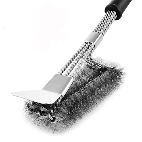 Product Cover SAELLEAS Grill Brush and Scraper,Safe BBQ Brush 18