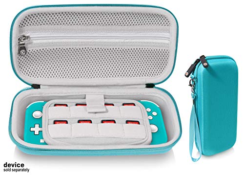 Product Cover getgear Case for Nintendo Switch Lite, divided panel for extra protection, Switch Game card holders, mesh accessory pocket