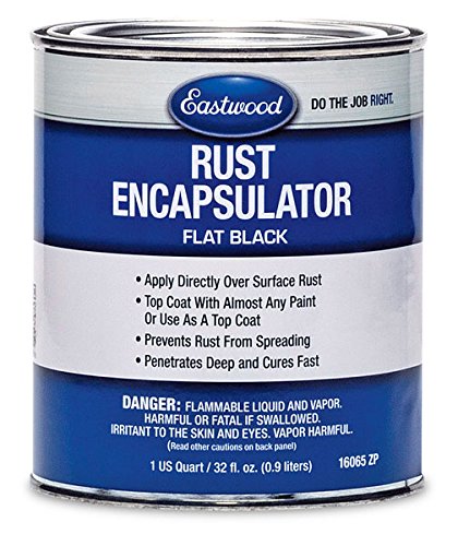 Product Cover Eastwood Black Rust Encapsulator Quart Durable UV Heat Resistance Stop Rust Corrosion