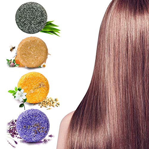 Product Cover Solid Shampoo Bar, Hair Shampoo Bar, Hair Soap, Solid Shampoo Soap Hair Growth Soap Plant Essence for Dry, Oily and Damaged Hair, Helps Stop Hair Loss and Promotes Healthy Hair Growth