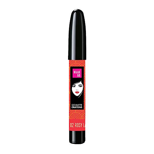 Product Cover Elle 18 Go Matte Lip Crayons, 02 Rosy Label, 2.2 g