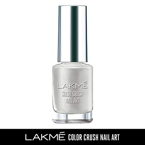 Product Cover Lakme Color Crush Nailart, M11 Classic Silver, 6 ml