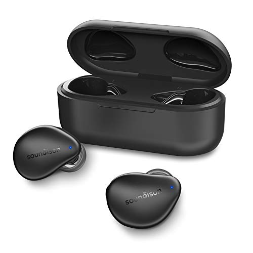 Product Cover True Wireless Earbuds, UNBREAKcable Soundison V5.0 Bluetooth Earbuds TWS in-Ear Hi-Fi Stereo Sound Built-in Mic Bluetooth Earphones Compatible with iPhone/Android for Sports with Charging Case