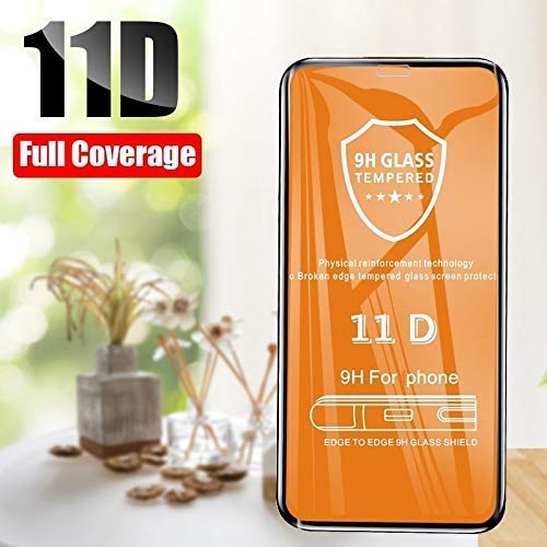 Product Cover Glaze Accessories 11D Tempered Glass Full Glue Full Edge-Edge Screen Protection for Oppo F11 11D (Black) with Full Installation Kit