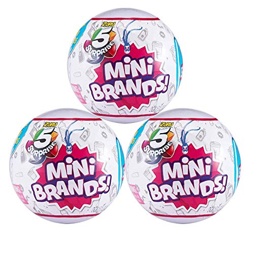 Product Cover 5-Surprise Mini Brands Collectible Capsule Ball by Zuru - 3 Ball Bundle