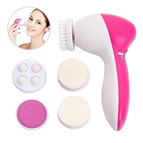 Product Cover HEMIZA Multifunction Beauty Care Brush Deep Clean 5 in 1 Portable Facial Cleaner Relief Face Massager Machine